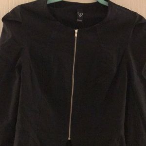 Peplum zip up jacket